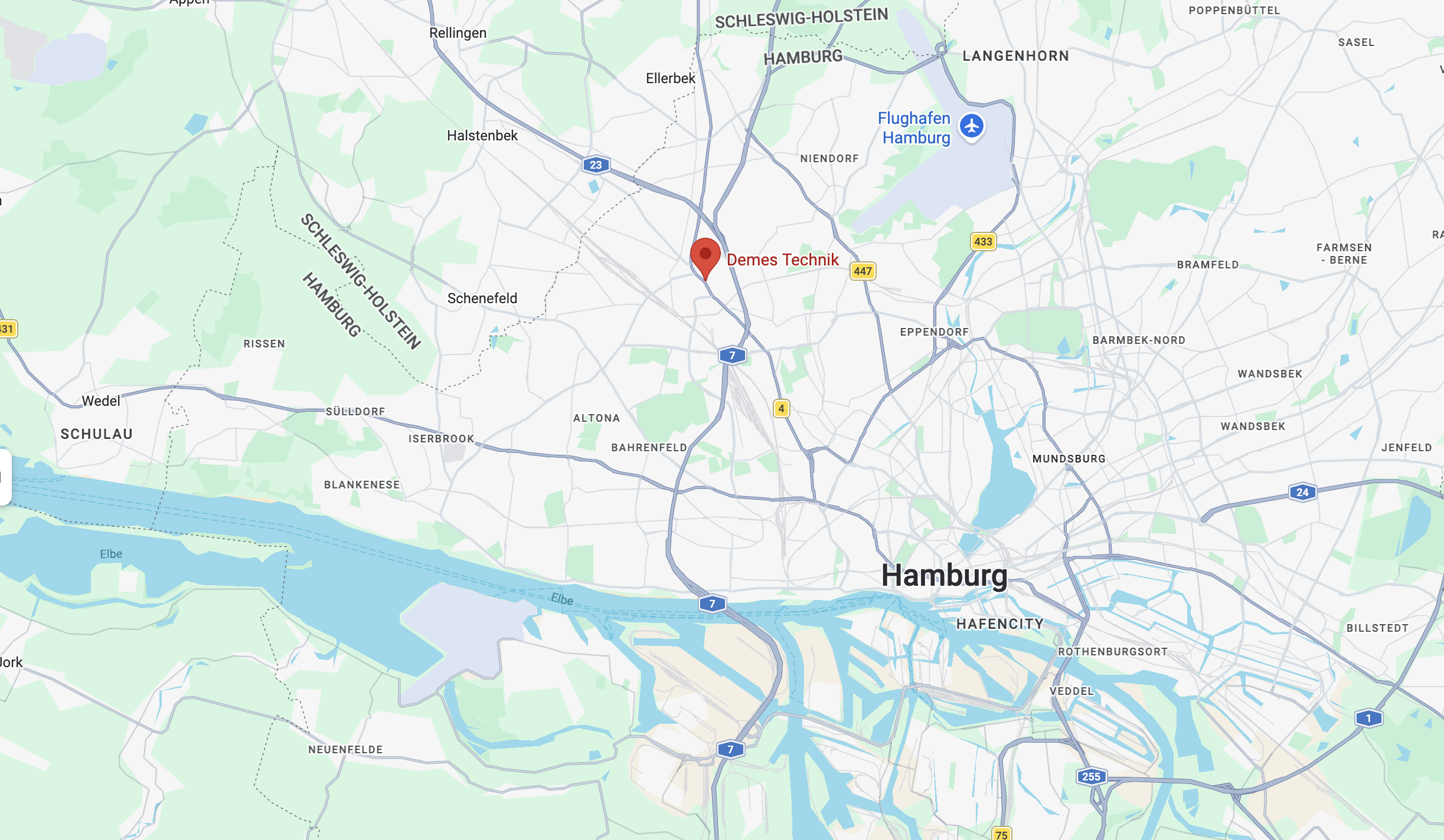 DEMES HQ Location Map